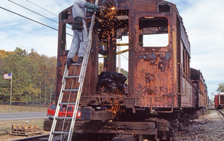 South Shore Line Museum Project - A car restoration underway