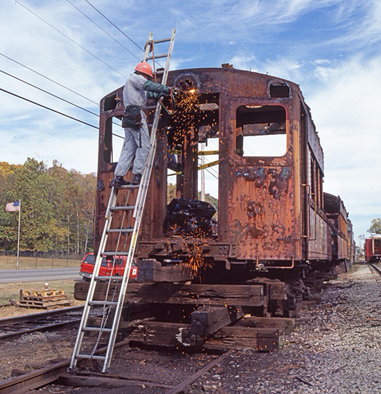 South Shore Line Museum Project - A car restoration underway