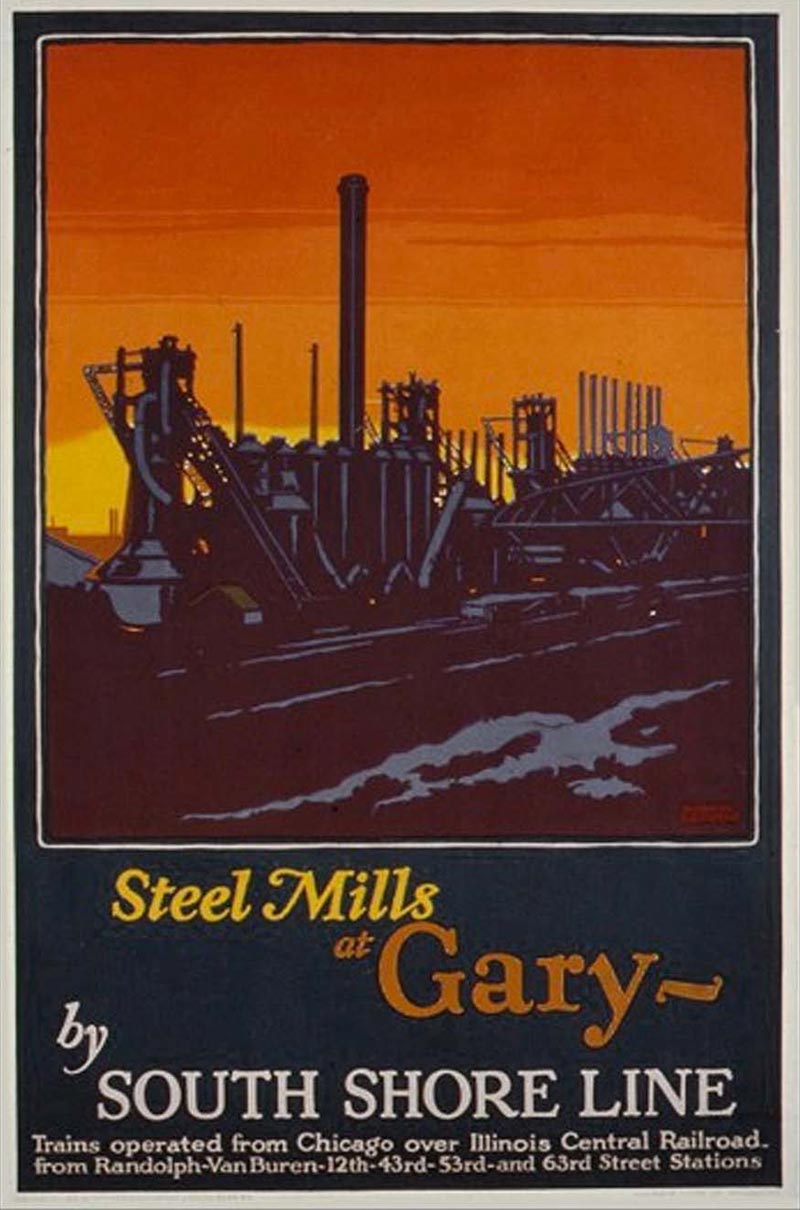 South-Shore-Line-poster-4-Steel-Mills-at-Gary-800x1210